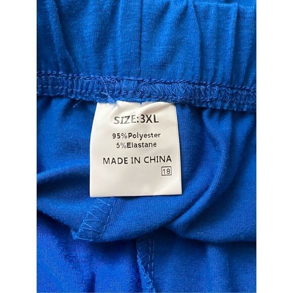 AOMONI Blue Shorts Set / SZ: 3X / NWOT - Picture 5 of 5